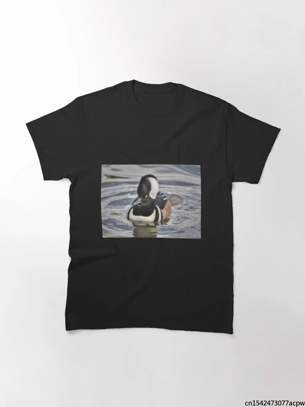 

Tops T Shirt Women Male Hooded Merganser Classic T-Shirt Unisex Tee
