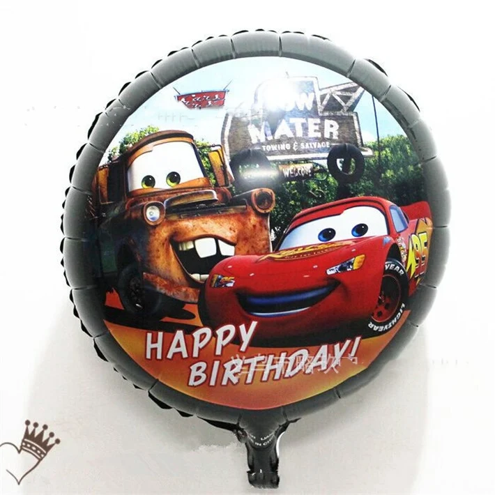 balloon 1pcs Красная молния Маккуин пластиковые скатерти вечерние украшения автомобили день рождения/Рождество Детские праздничные принадлежности - Цвет: balloon 1pcs