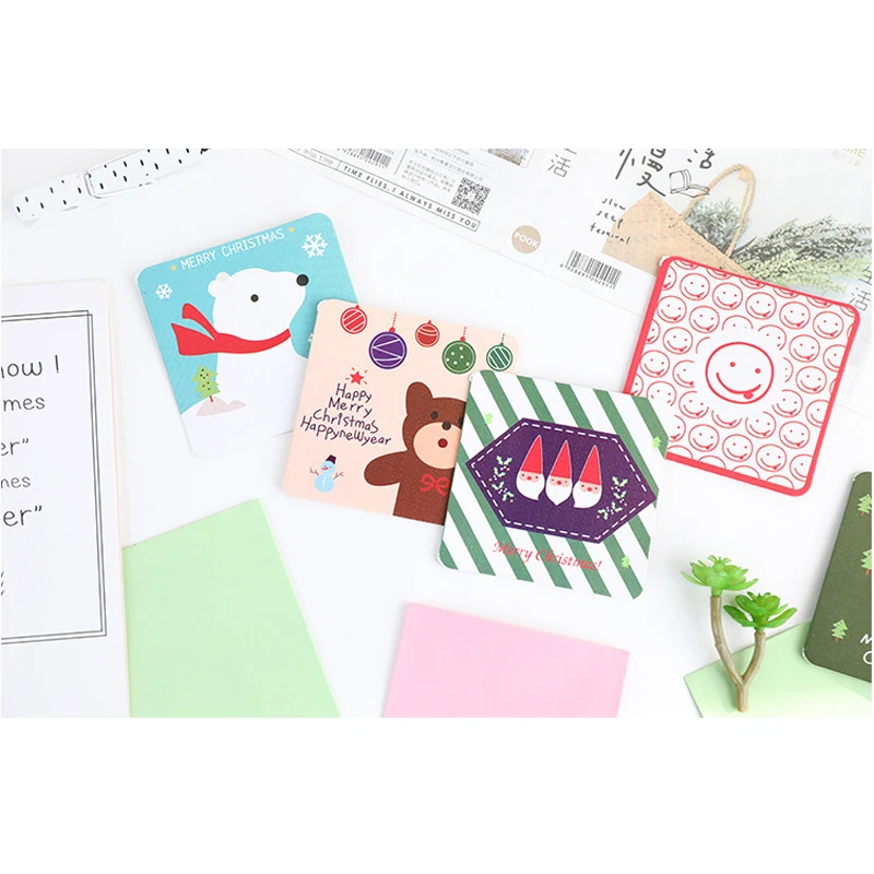 100 шт./лот мини рождественская открытка поздравительная вечеринка подарочная