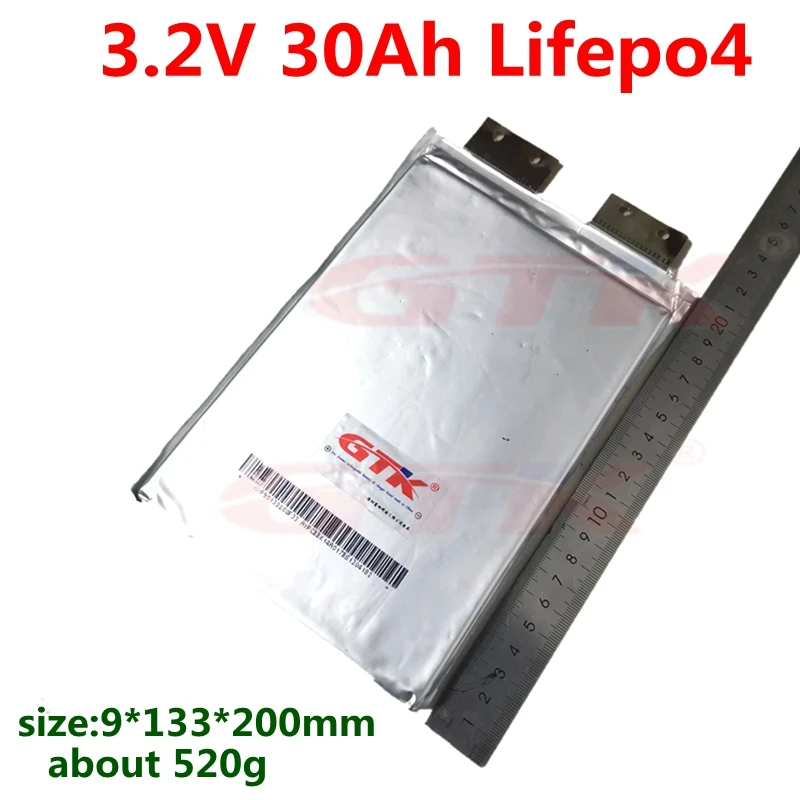 GTK аккумуляторная батарея 3 2 V 30Ah Lifepo4 ячеек v 30ah литиевая для 48v 24v 12v 60ah батарейный
