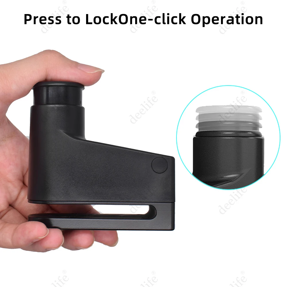 Deelife Motorcycle Scooter Disc Brake Lock for Moto Motor Motorbike Bicycle Anti-Theft Bluetooth Waterproof Fingerprint | Автомобили и
