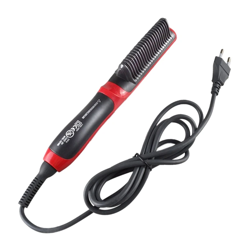 ГОРЯЧАЯ Lcd нагревающая керамическая прямая щетка для волос многофункциональная