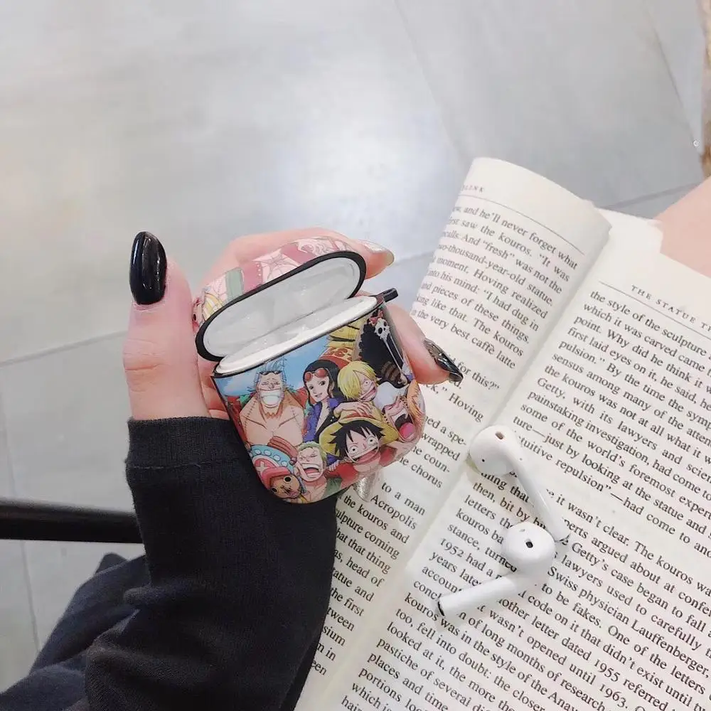 Для airpods pro Чехол с милым рисунком в Одна деталь Луффи Мягкая Обложка для Apple Airpods 1/2/3 крышка беспроводного Bluetooth(голубой зуб) наушника чехол