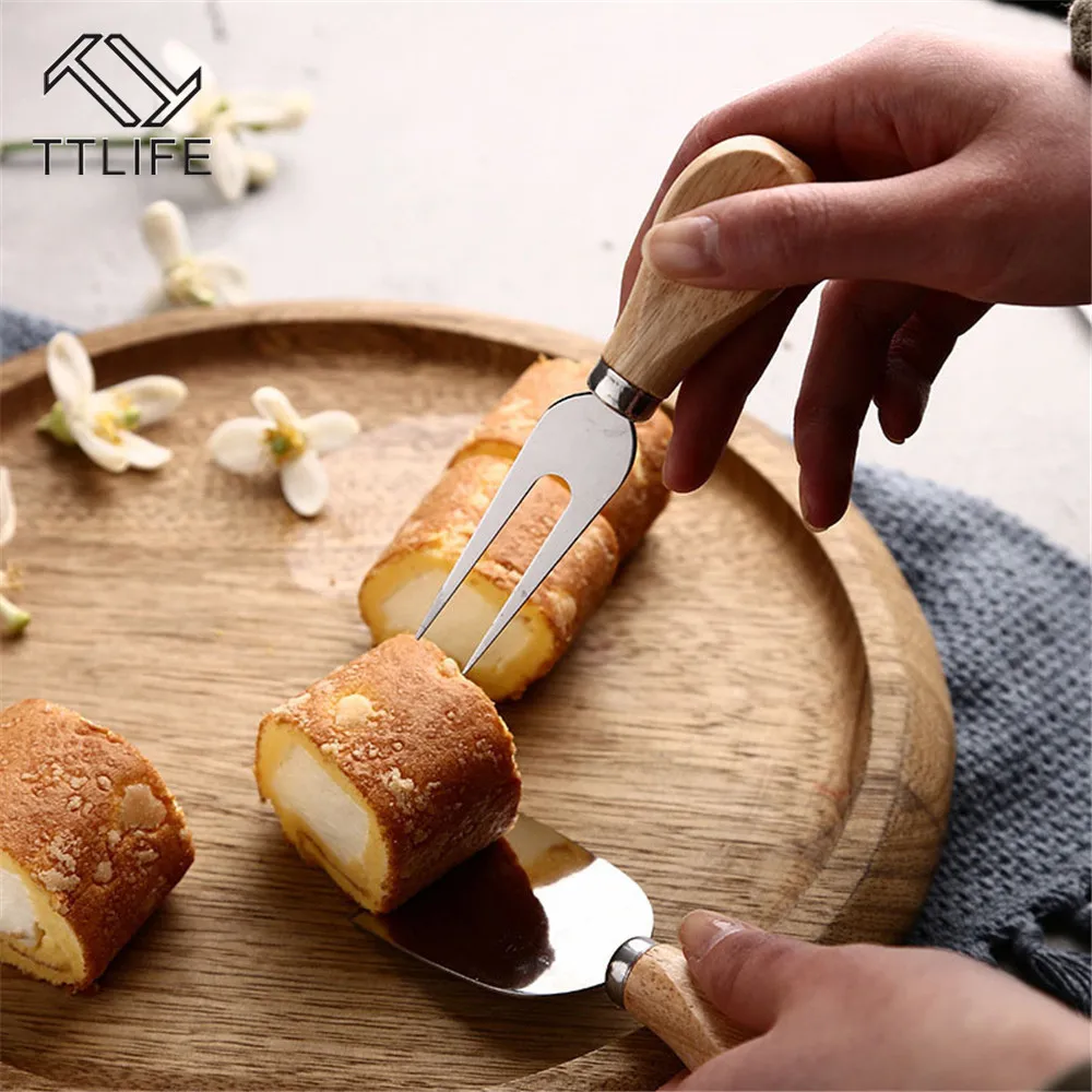 Набор ножей с деревянной ручкой комплект из 4 резцов карда дуба бамбука сыра