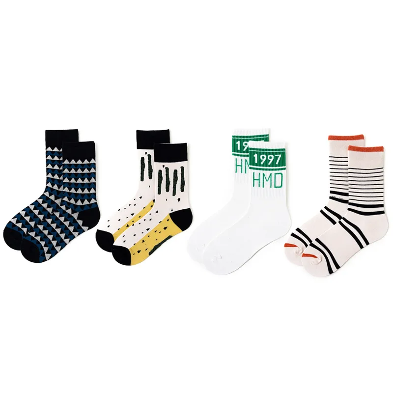 REFJJ женские носки японские хлопковые цветные Мультяшные милые забавные счастье