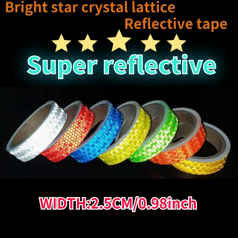 Светоотражающая лента ПВХ клейкие светоотражающие наклейки Предупреждение