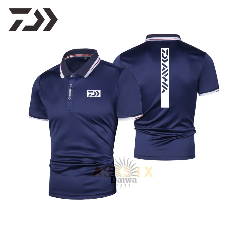 

2021 Daiwa Fishing T-shirt Polo Thin Breathable Quick Dry Tee For Men Anti-sweat Casual Gamakatsu Outdoor Sport Fishing Clothing