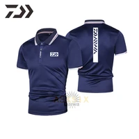 2021 daiwa fishing t shirt polo thin breathable quick dry tee for men anti sweat casual gamakatsu outdoor sport fishing clothing