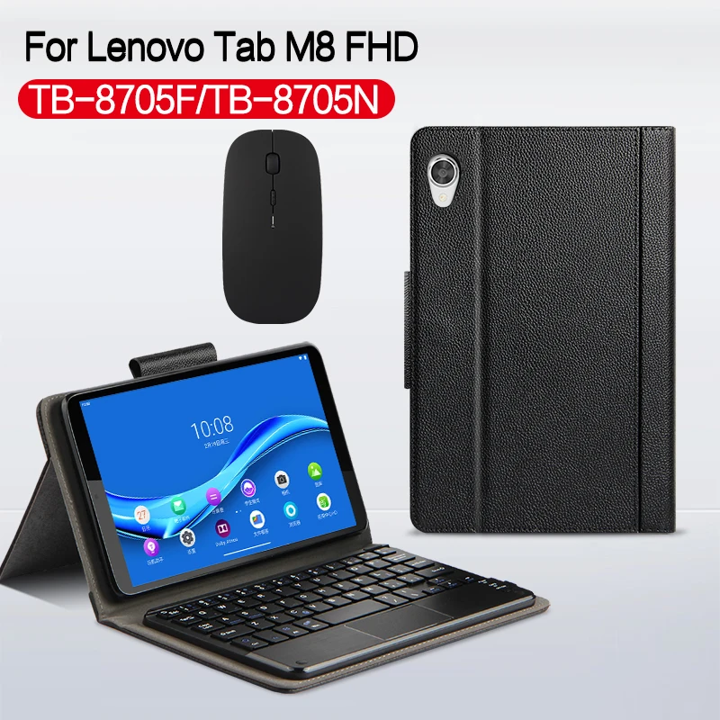 

Keyboard Cover Case For Lenovo Tab M8 FHD 8" TB-8705 TB-8705F TB-8705N Tablet Protective Bluetooth keyboard Protector Cover Case