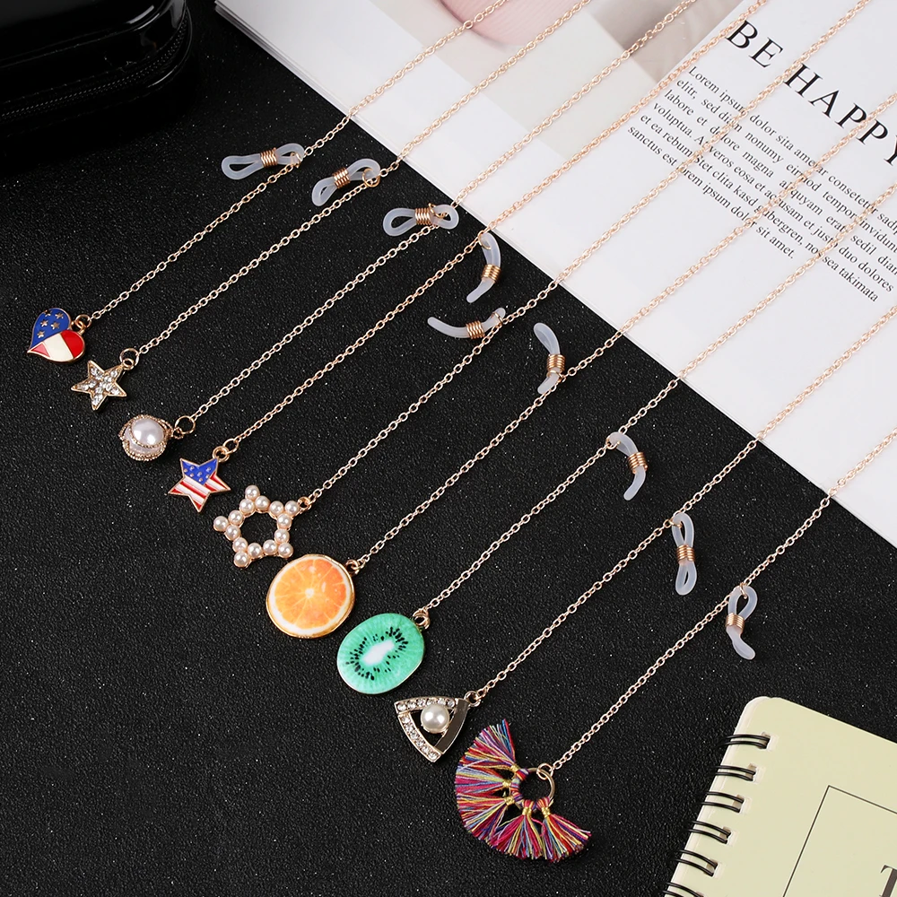 1 шт. 61/85 см Для женщин металлическая цепочка для очков уникальные и цинковые