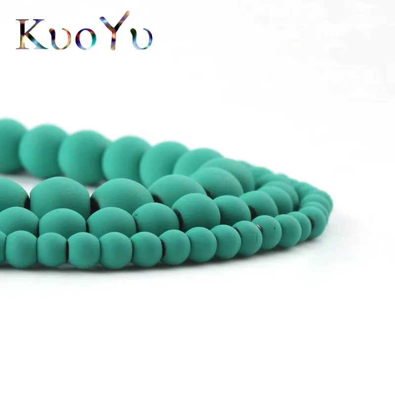 Из Натурального Гематита камень трава зеленые резиновые круглые бусины