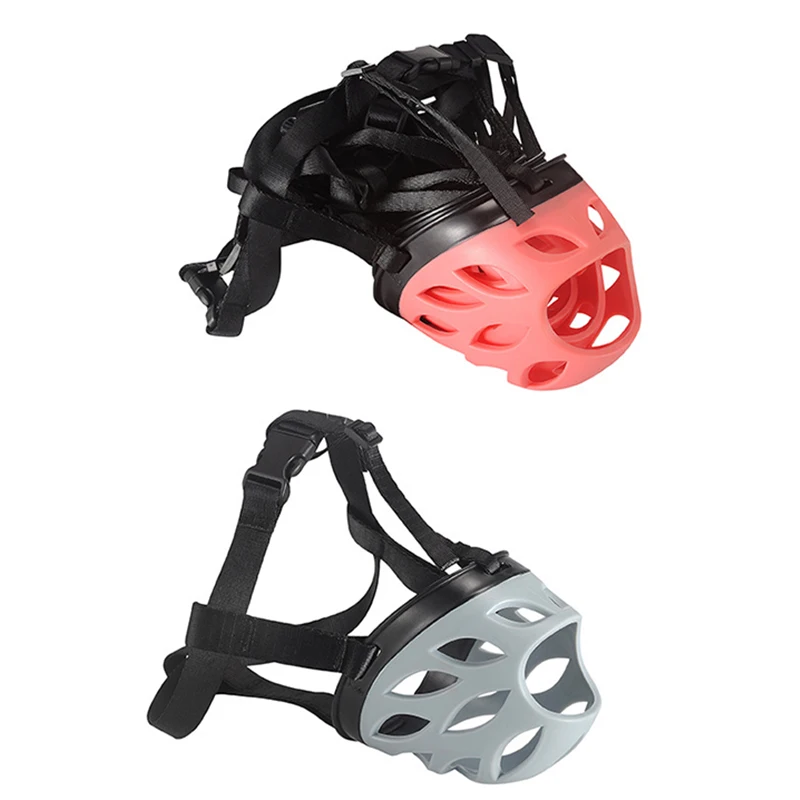 Мягкая намордник для собак регулируемый легкая резиновая намордница безопасная