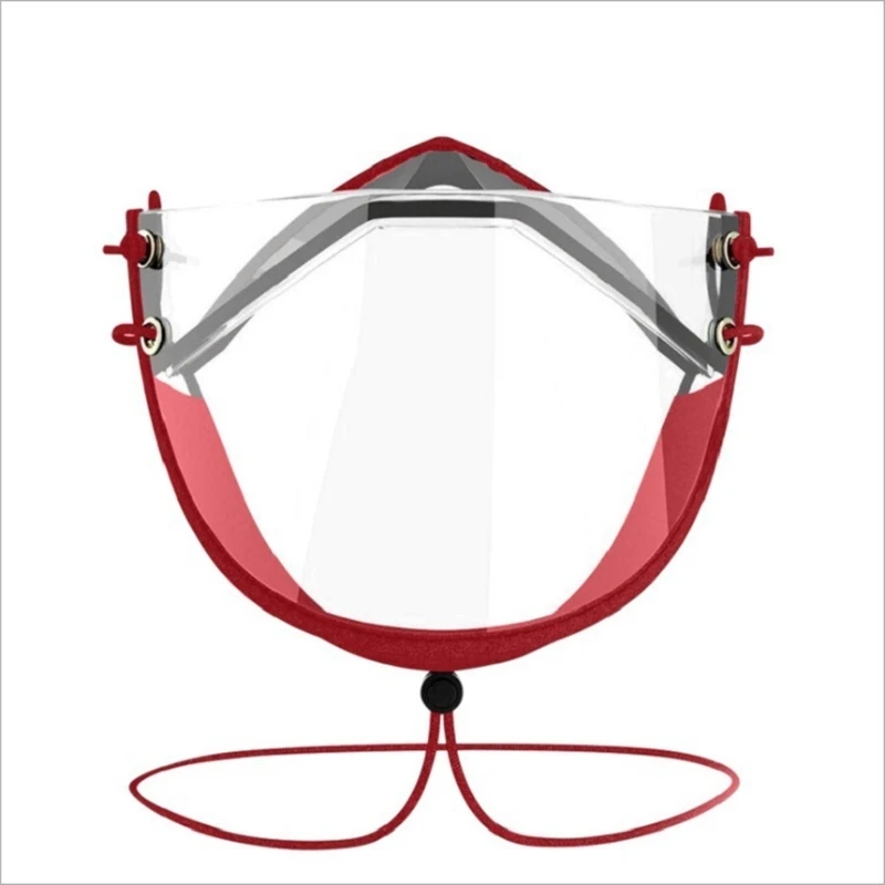 

Transparent Shield Plastic Mask For Face Protectors Masks For Face With Eye Shield Clear Men And Women Adult Safety Splash Proof