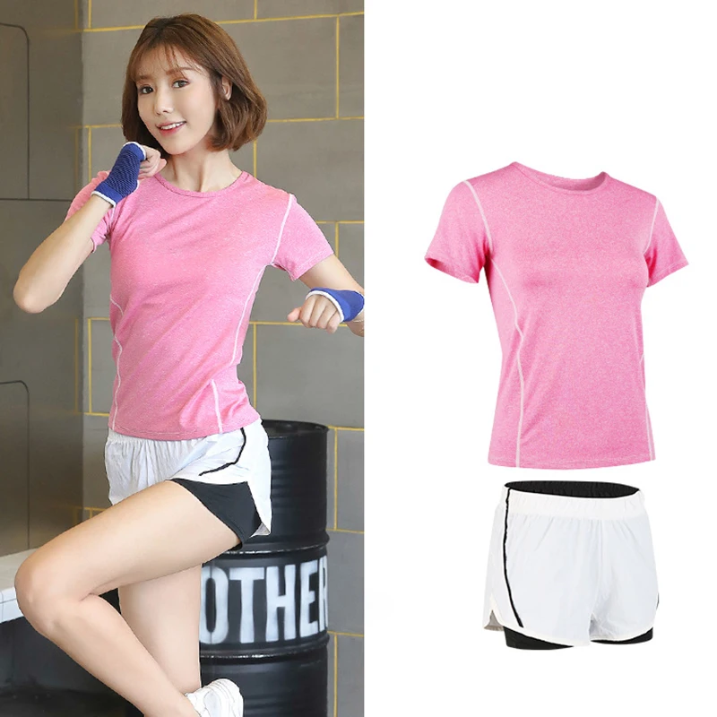 2 шт. футболка и шорты для бега|Наборы бега| |