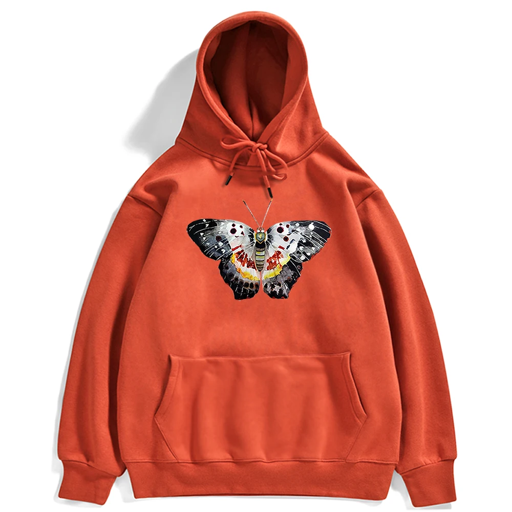 

Color Butterfly Women Hoody Fashion Oversize Sweatshirt Crewneck Pullover Hoodie Autumn New Fashion Clothing Female