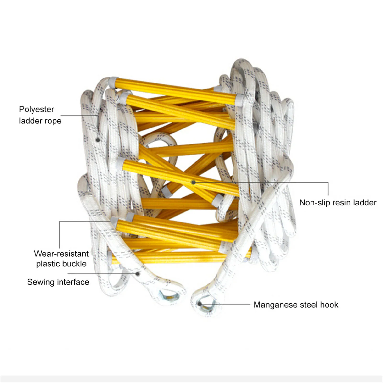 Трос для пожарной лестницы 3-15 м противоскользящий | Спорт и развлечения