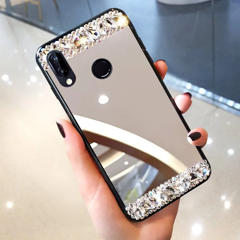 Для Xiaomi Mi A2 lite Redmi Note 8T чехол со стразами Зеркальное кольцо для 8A 7A 6A 5 Plus 7 8 6 Pro Чехол