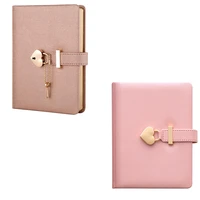 heart shaped combination lock diary with key personal organizers secret notebook gift for girls and women