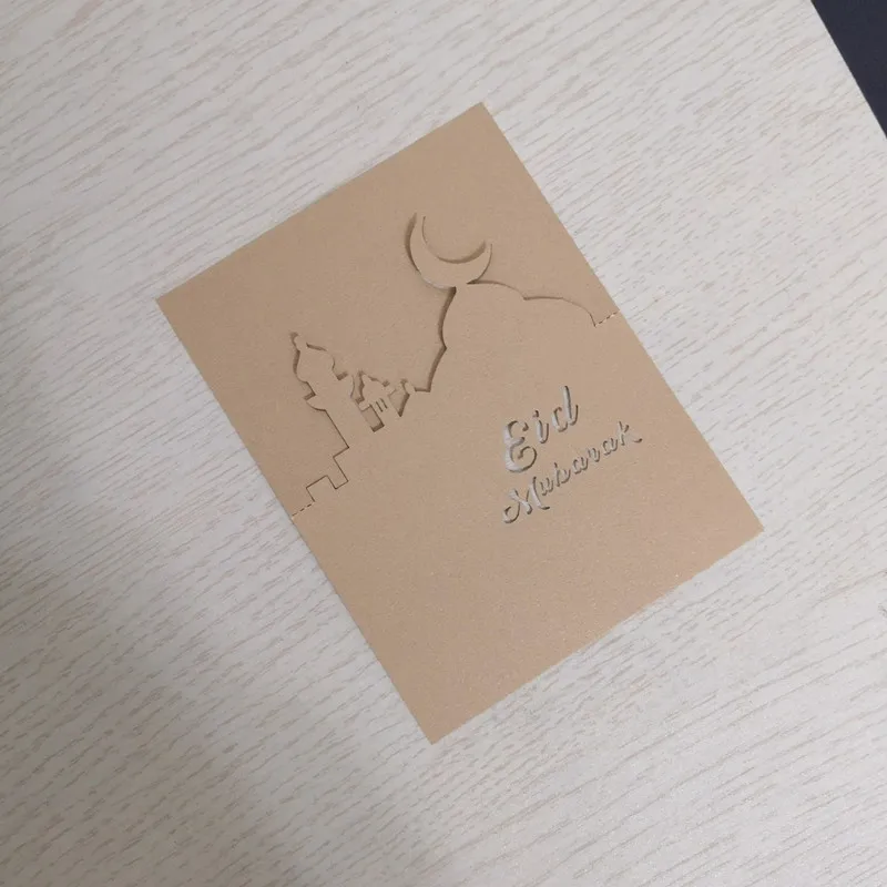 2021 ИД Мубарак Рамадан Ближний Восток церковные сиденья карты лазерный полые