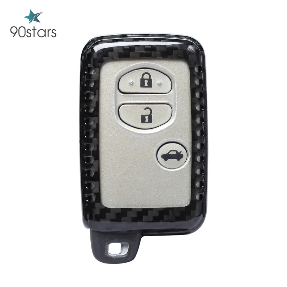 Чехол для автомобильного ключа из углеродного волокна чехол Toyota Land Cruiser Prado 150 Camry