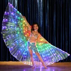 Светодиодный Danarino Infantil Realiza Asas de Borboleta Fluorescente Dana the Ventre Carnaval Leva Traje Show de Natal Asas de Dana