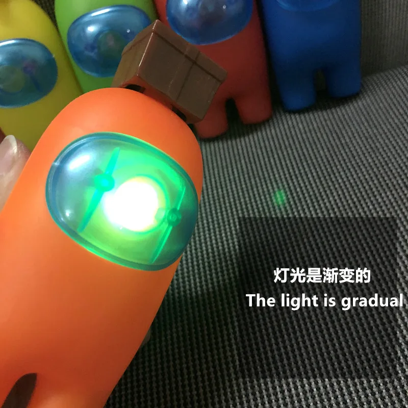 

6pcs/set of Hot Sale New Game Surrounding Dolls Cute Luminous Toys for Children Among Us Space Werewolf Kill Toy Gift