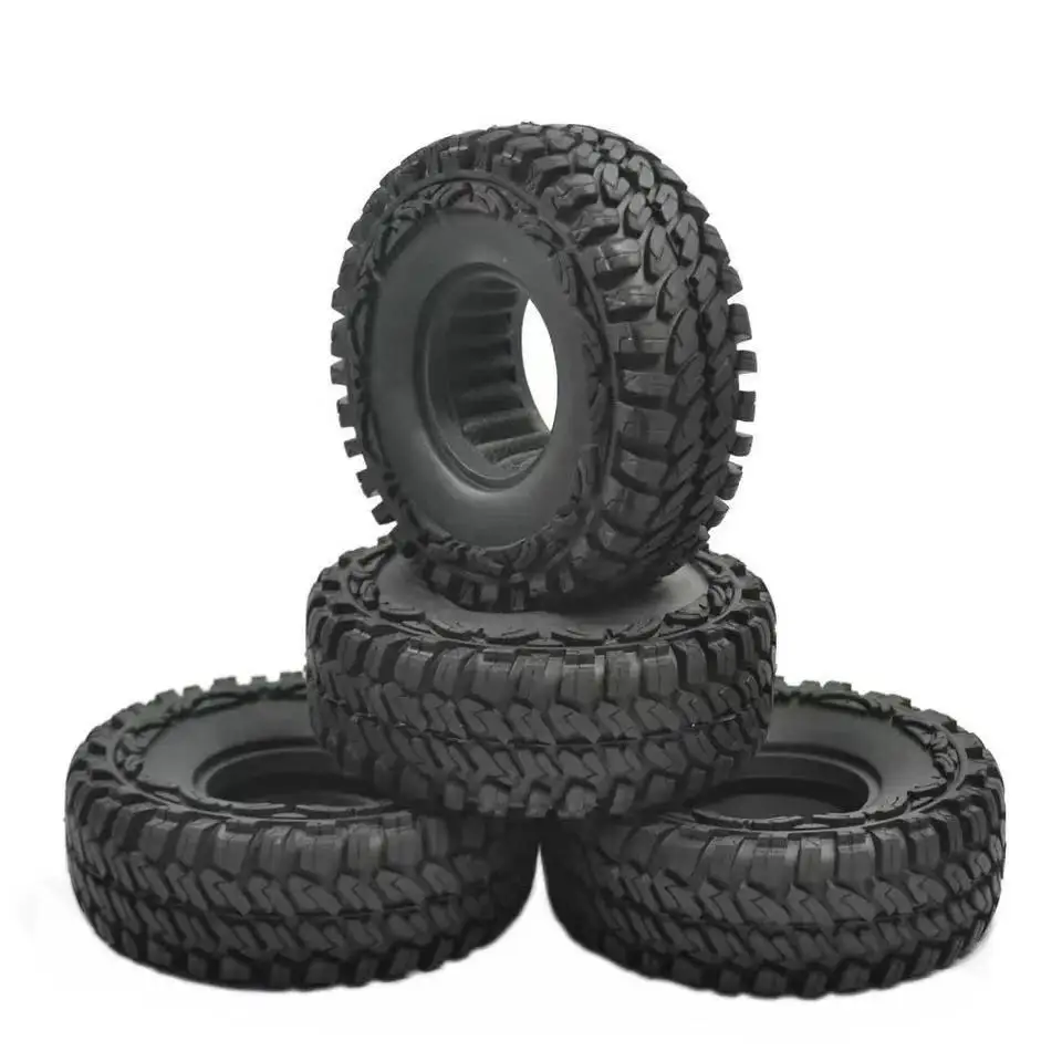 

1.9" 1/10 RC Crawler Truck Wheels Tires Metal Beadlock Wheel Rims & 115MM Tyre Tires For RC Rock Car Accessories