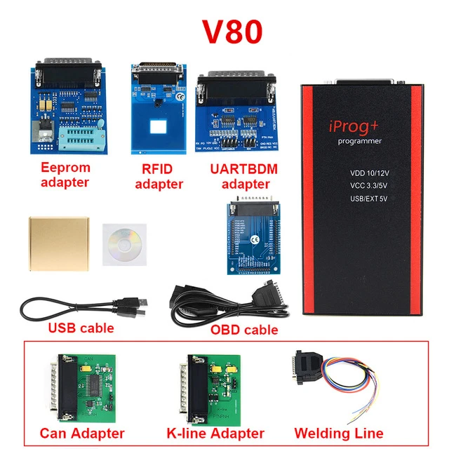 Программатор V80 Iprog + Pro поддержка IMMO коррекция пробега сброс подушки безопасности