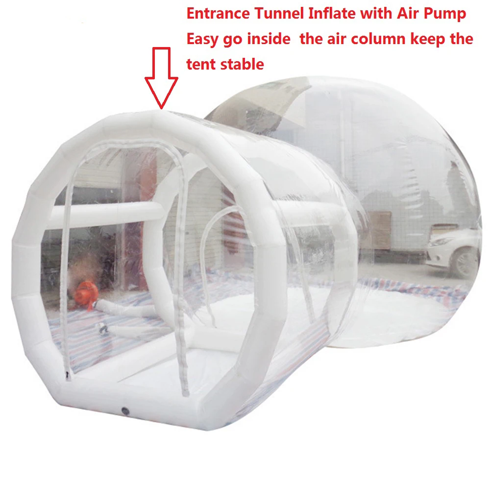

Воздушная герметичная надувная воздушная палатка для кемпинга, прозрачная однотонная Роскошная семейная палатка для отдыха на открытом во...
