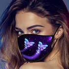 Светящаяся Бабочка открытый рот маска Многоразовые моющиеся взрослых маски пыленепроницаемый унисекс уход за кожей лица Безопасность защитная маска Mascarilla