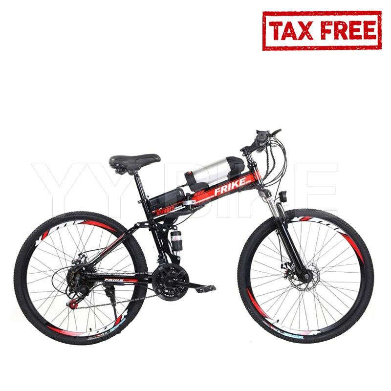 

26-дюймовый колесный Электрический велосипед для взрослых FRIKE 88E2 250 Вт 36 в 10 Ач 30 км/ч дорожный электромобиль горный велосипед складной электр...