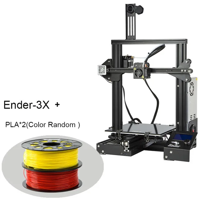 CREALITY 3d принтер Ender-3/Ender-3X улучшенное закаленное стекло опционально, V-slot Resume power Failed Printing DIY KIT Hotbed - Цвет: Синий