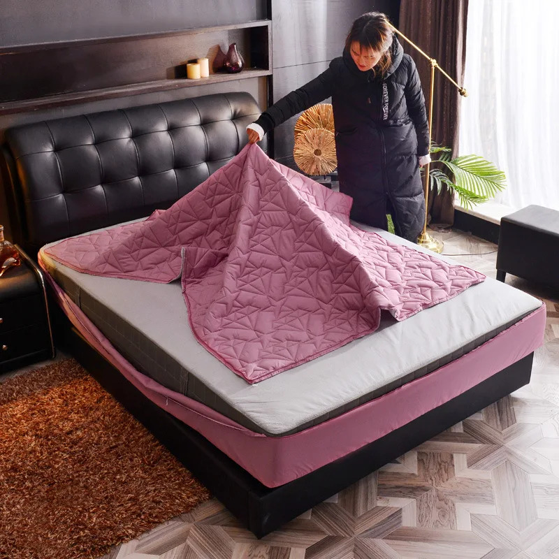 Толстый чехол для матраса нескользящий защитный антибактериальный матрас