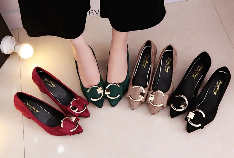 Туфли лодочки женские на высоком каблуке замша кожа кристалл квадратная пряжка