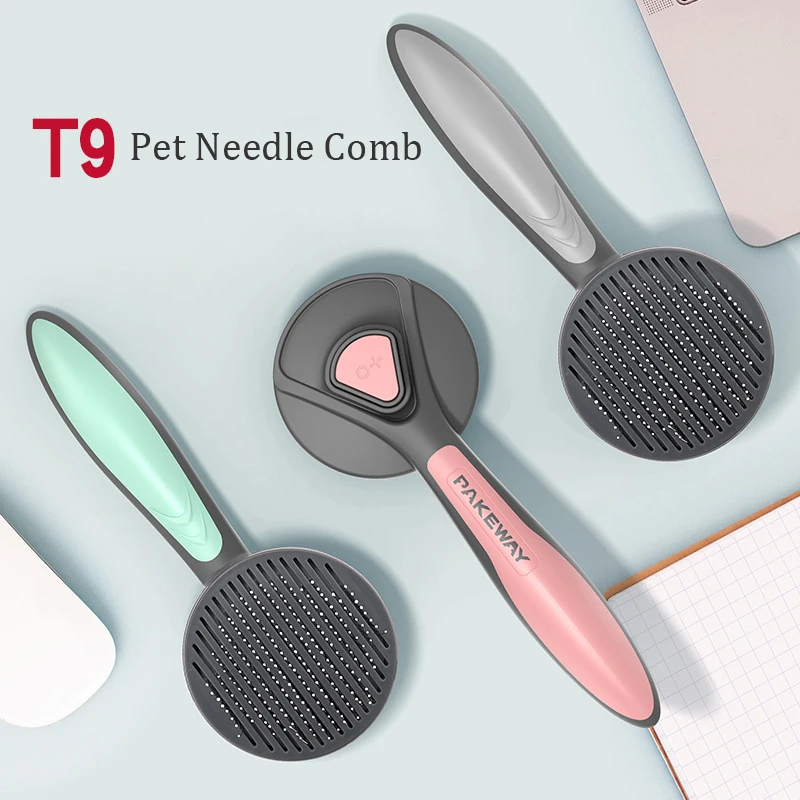 

Pet Dog Cat Comb One-button Hair Removal Dog Cat Hairbrush Pet Hair Remover Pet Grooming Supply Clean Hair Dog Supplies