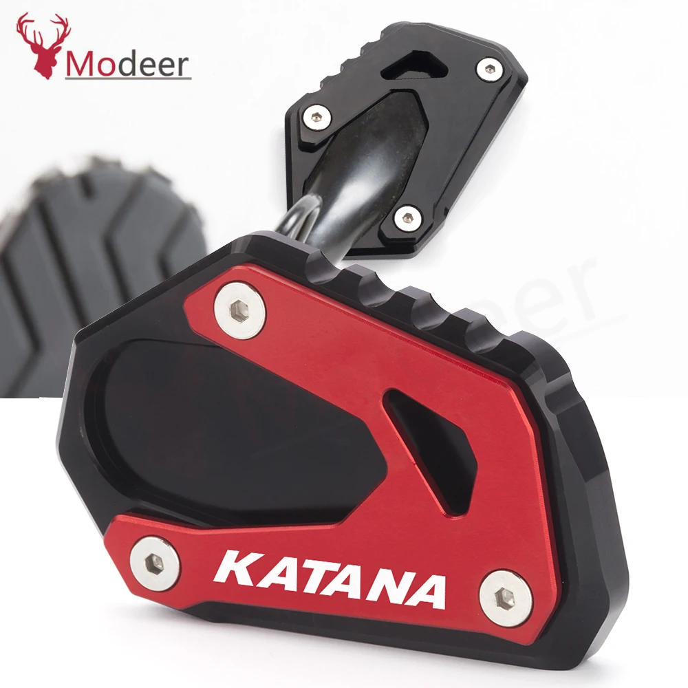 

For Suzuki KATANA 2019 2020 2021 katana Accessories Motorcycle Kickstand Foot Side Stand Extension Pad Plate Parts
