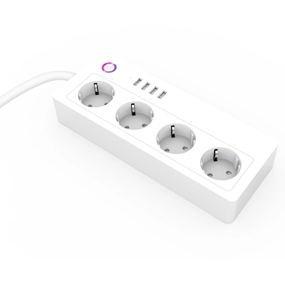 Штепсельная вилка ЕС, Wifi, умная розетка, совместимая с 3,1а USB, домашняя розетка с Alexa Google Mini IFTTT Smart Life APP