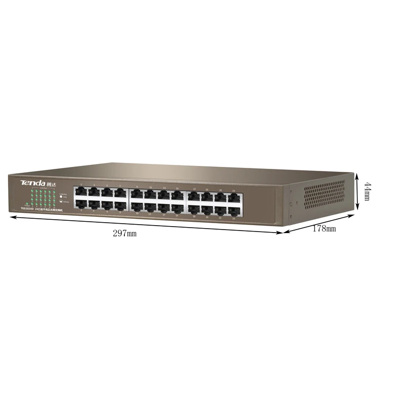 Tenda TEG1024D 24 порта Gigabit Ethernet Switch 10/100/1000Mpbs сетевой коммутатор Auto MDI/MDIX | Компьютеры и