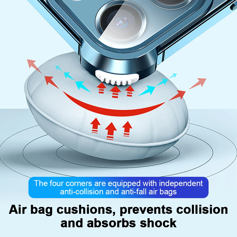 

For IPhone Smartphone Frame Shell Metal Heat Dissipation Case With Ring Bracket Phone Protective Cover Lens Frame Protector