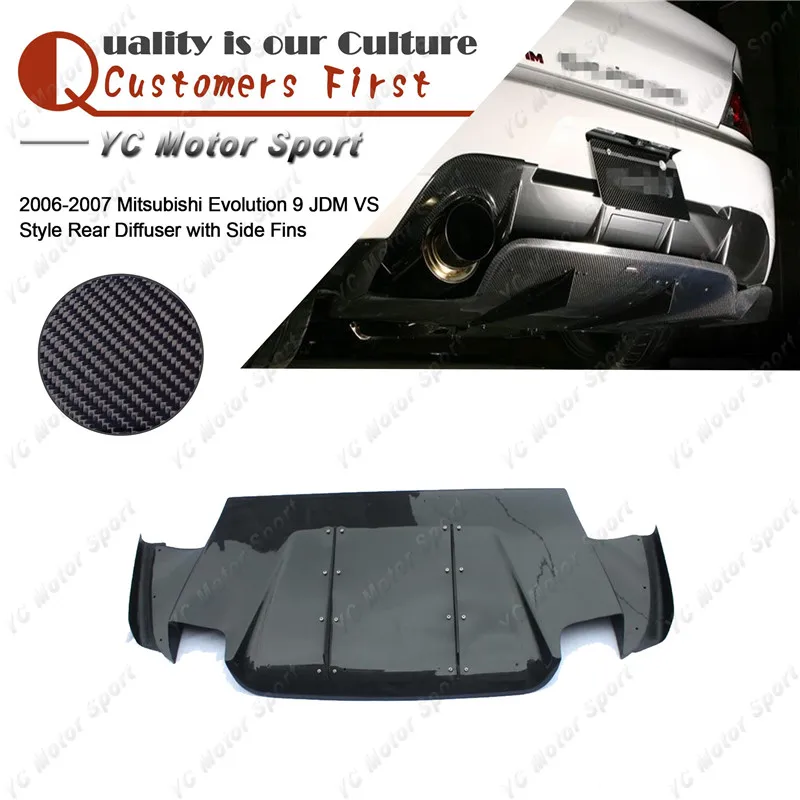 Задний диффузор из углеродного волокна с боковым плавником подходит для 2005-2007