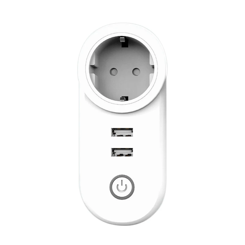 

IOS 9.0 Smart Home Best Dual USB Port 100-240V Wall Charger Adapter 10A EU Standard Electrical Plug Socket Power Outlet Panel
