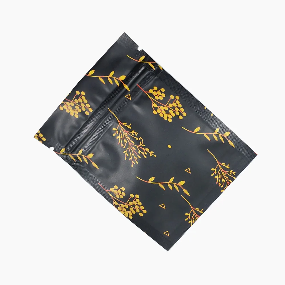 100 шт./лот дизайнерский узор алюминиевая фольга сумка-посылка на молнии