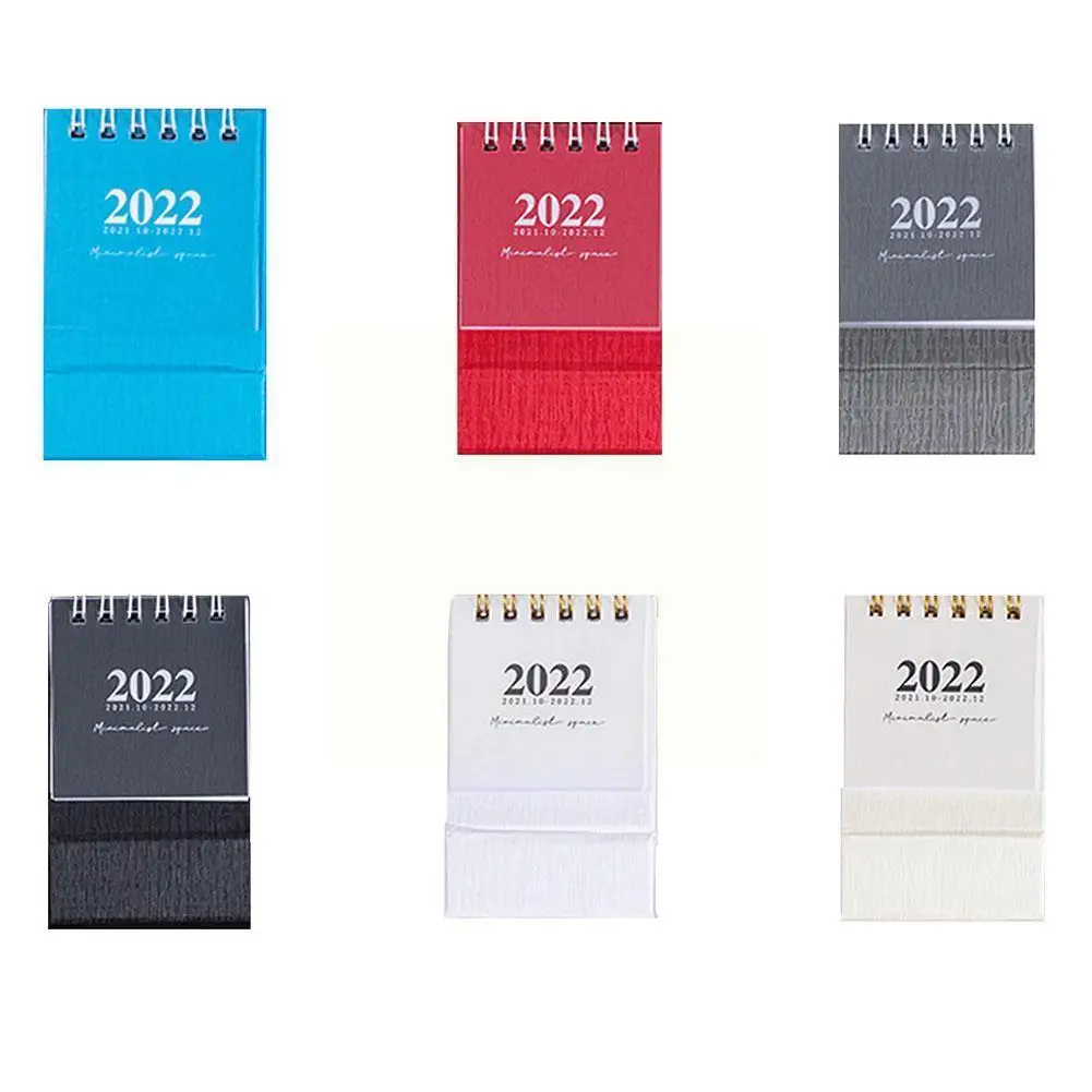

Mini Desk Calendar 2022 Delicate Simple Calendar Book Yearly Stationery Calendar Supplies School Planner Agenda Daily Sched M7f0