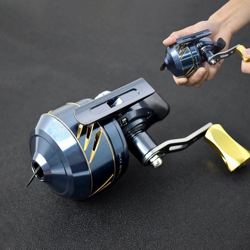 Spinning Interchangeable Handles Hunting Slingshot Catapult Bow Speed Ratio: 3.9:1 Outdoor Accessories