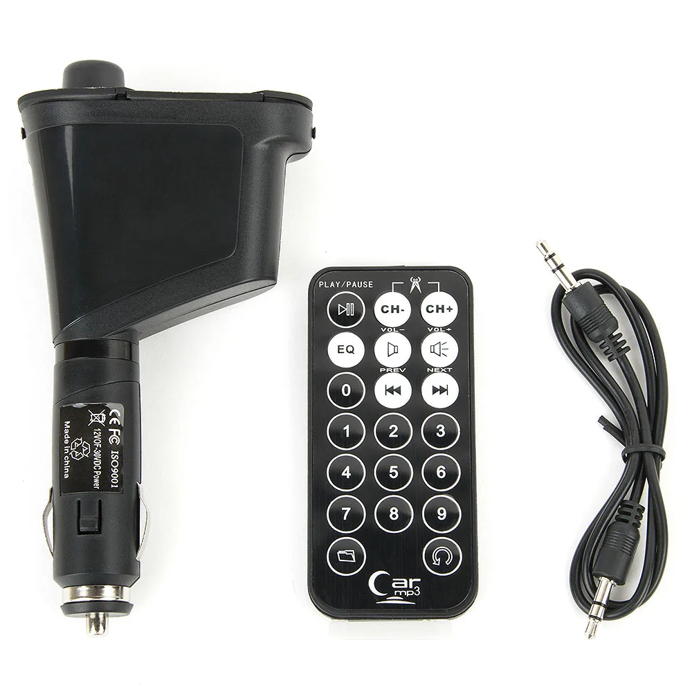 Автомобильный MP3 плеер беспроводной fm передатчик модулятор с USB SD MMC ЖК дисплеем и