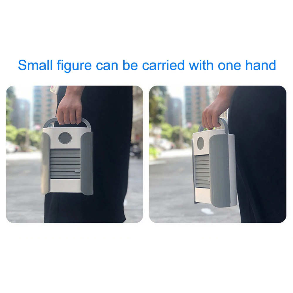 

Desktop Fan USB Personal Mini Portable Cooling Fan Bluetooth Speaker Multi-function Cold Air Humidifier for Office Household