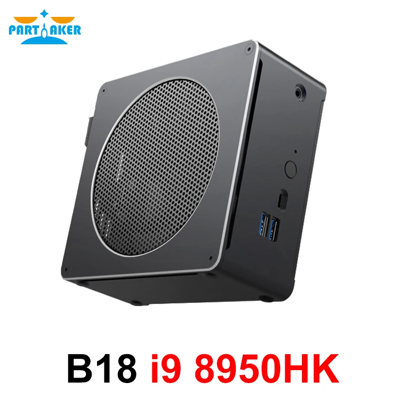 Partake Топ игровой компьютер Intel Core i9 8950HK 6 ядер 12 нитей м кэш Nvme M.2 Nuc Мини ПК Win10 Pro HDMI AC