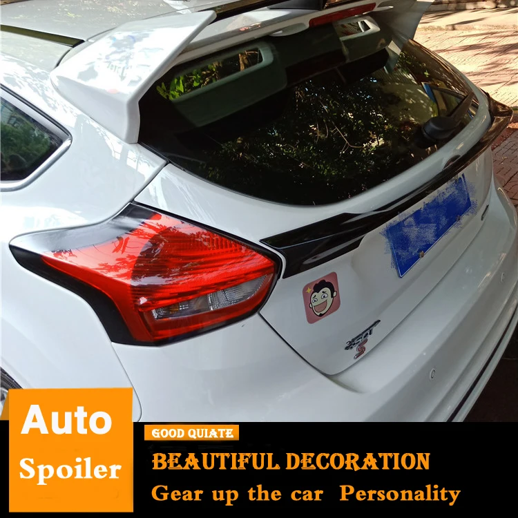 Для Ford Focus спойлер на крыше хэтчбек высокое качество абс материал заднее крыло