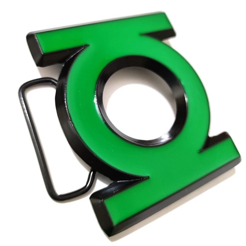 Мужская пряжка для ремня в стиле супергероя зеленые металлические ковбойские