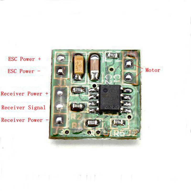 MicroRC 5A двунаправленный матовый ESC для радиоуправляемые модели автомобилей |